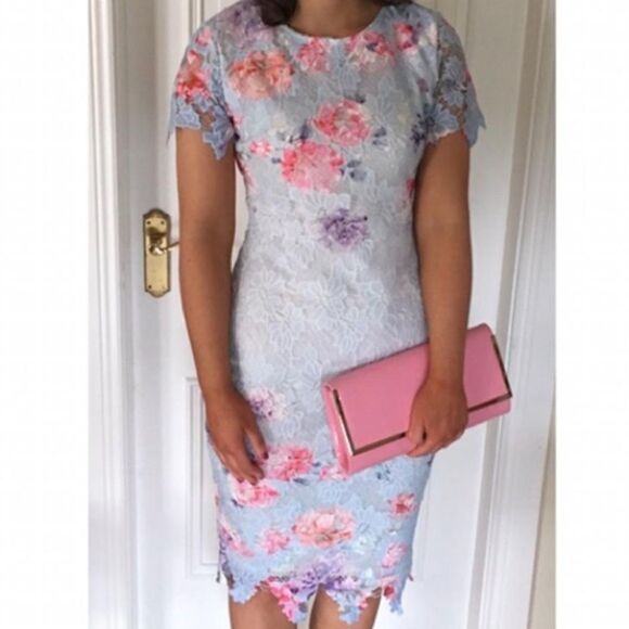 GUC Armani Exchange Paris Floral Dress (size 14) - Picture 4 of 10